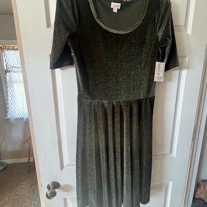 LuLaRoe Forest Green Dress